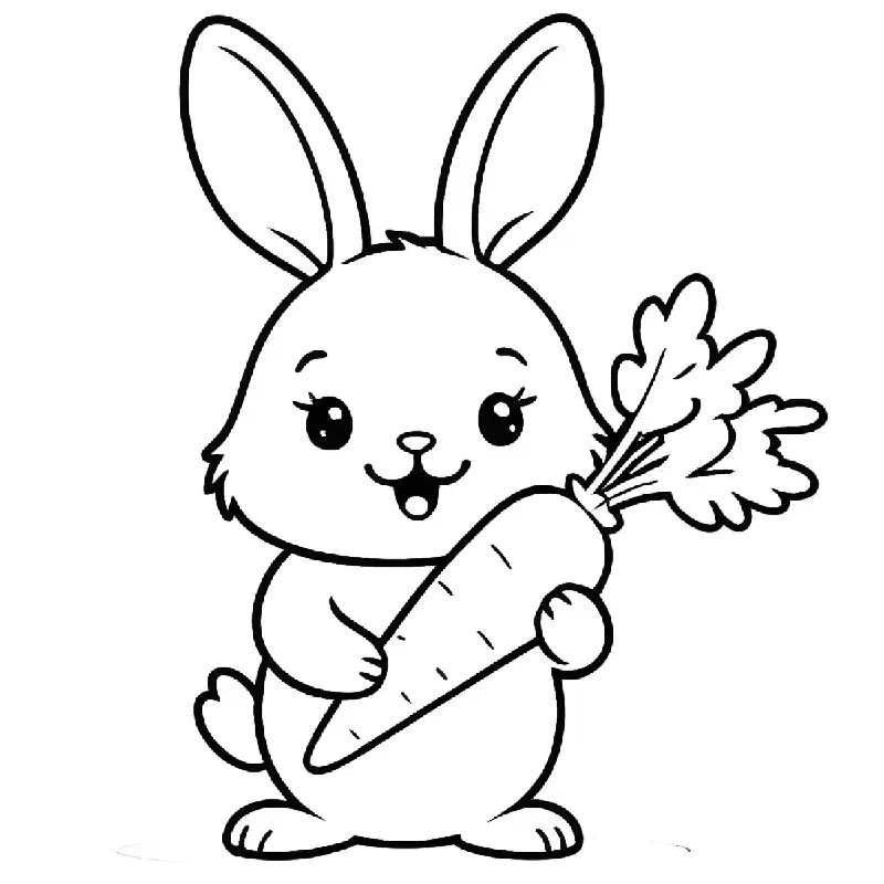 Bunny coloring page