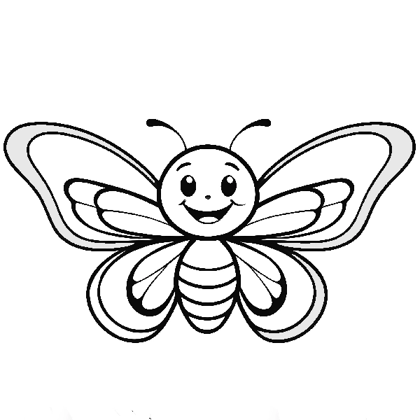 Butterfly coloring page