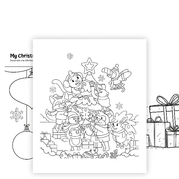 Christmas coloring page