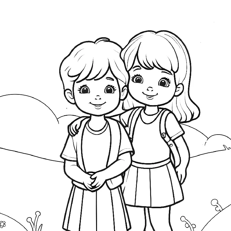 Kindness coloring page