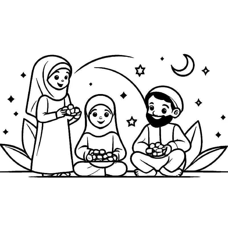 Ramadan coloring page
