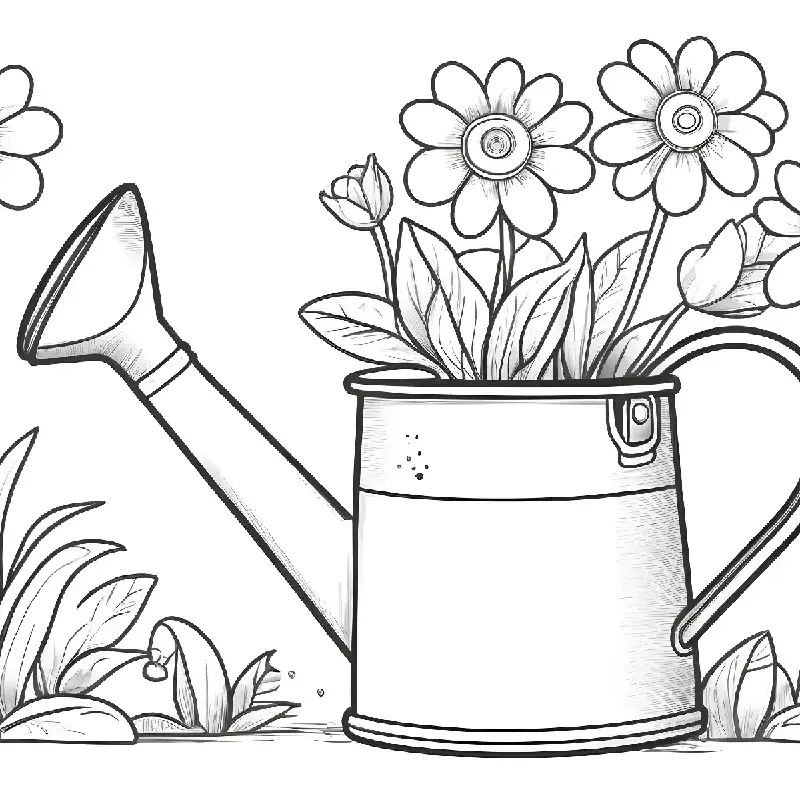 Seasons coloring page