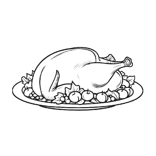 Thanksgiving coloring page