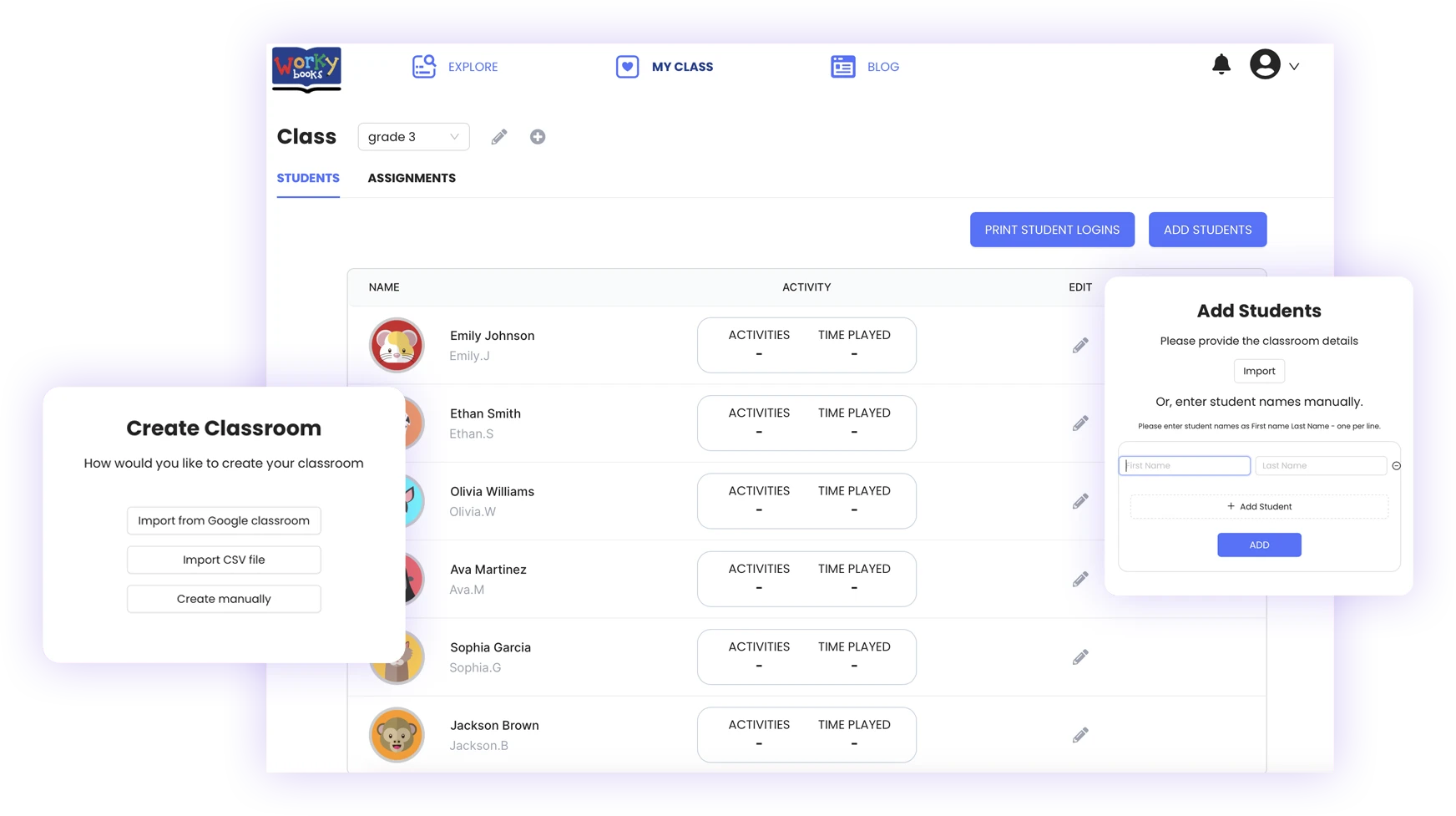 Smart Classroom Management Dashboard
