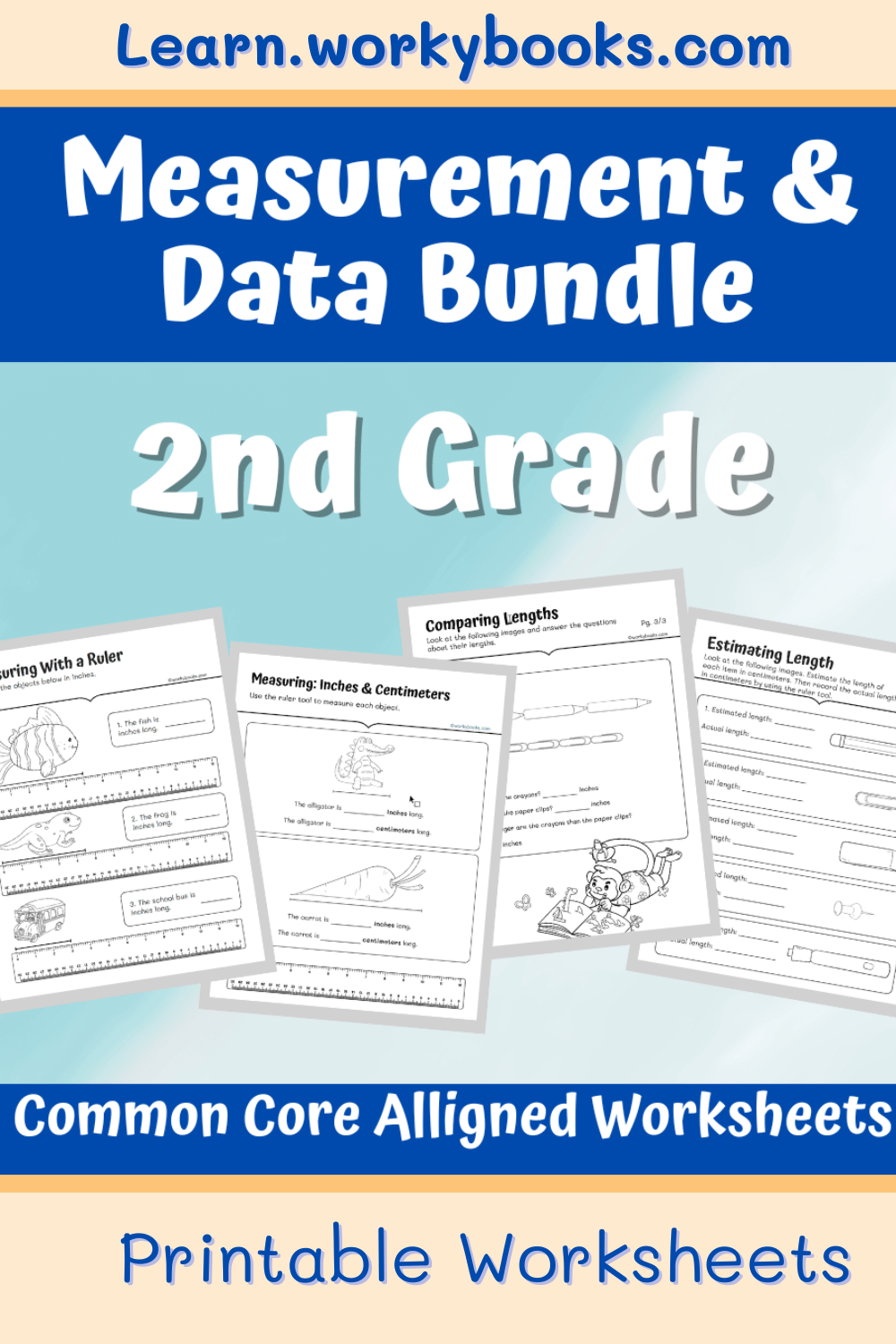 2nd grade measurement and data worksheets