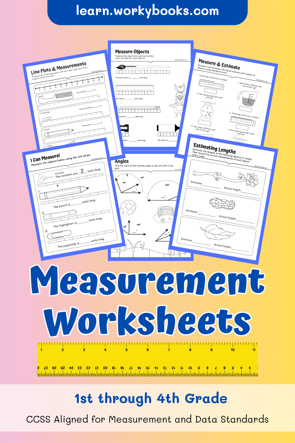 measurment and data worksheets