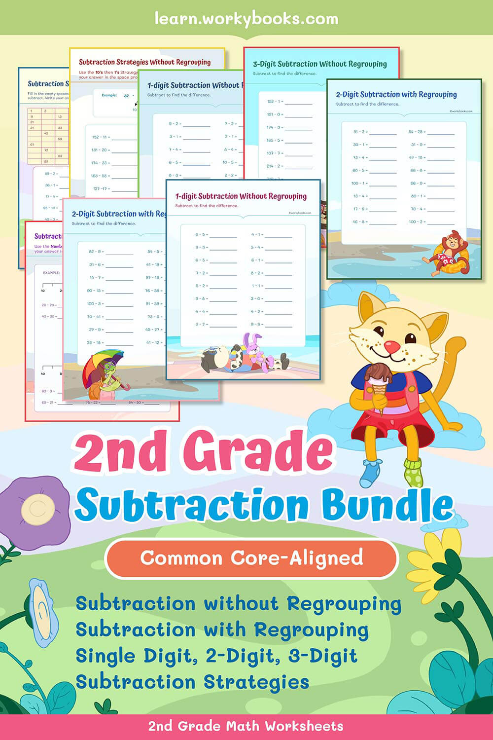 math subtraction worksheets