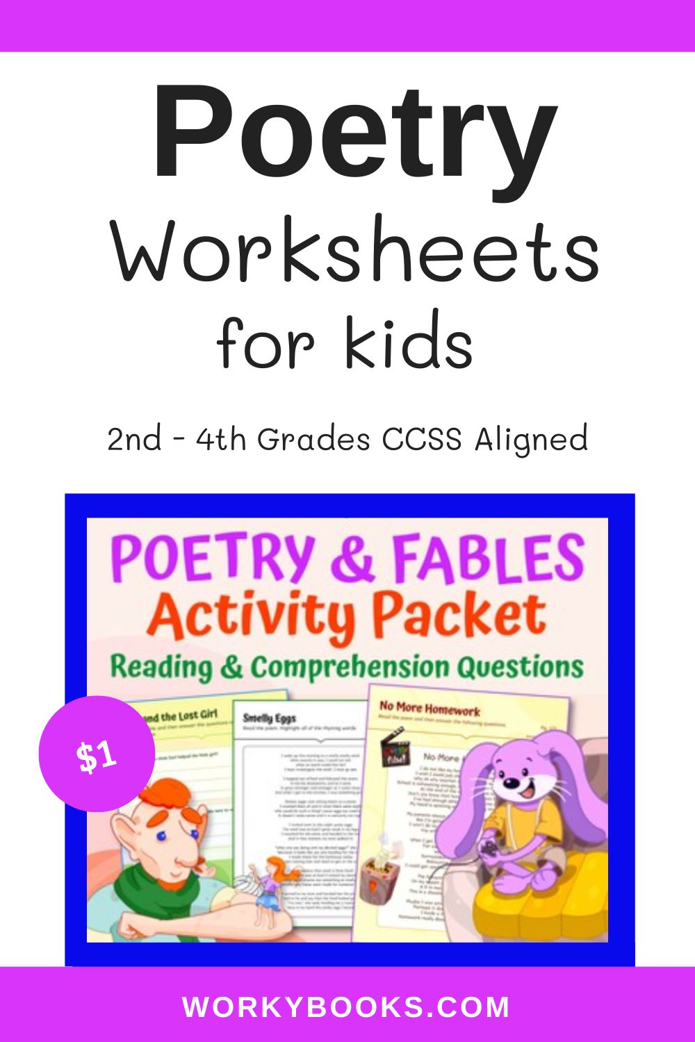 Poetry worksheets for kids