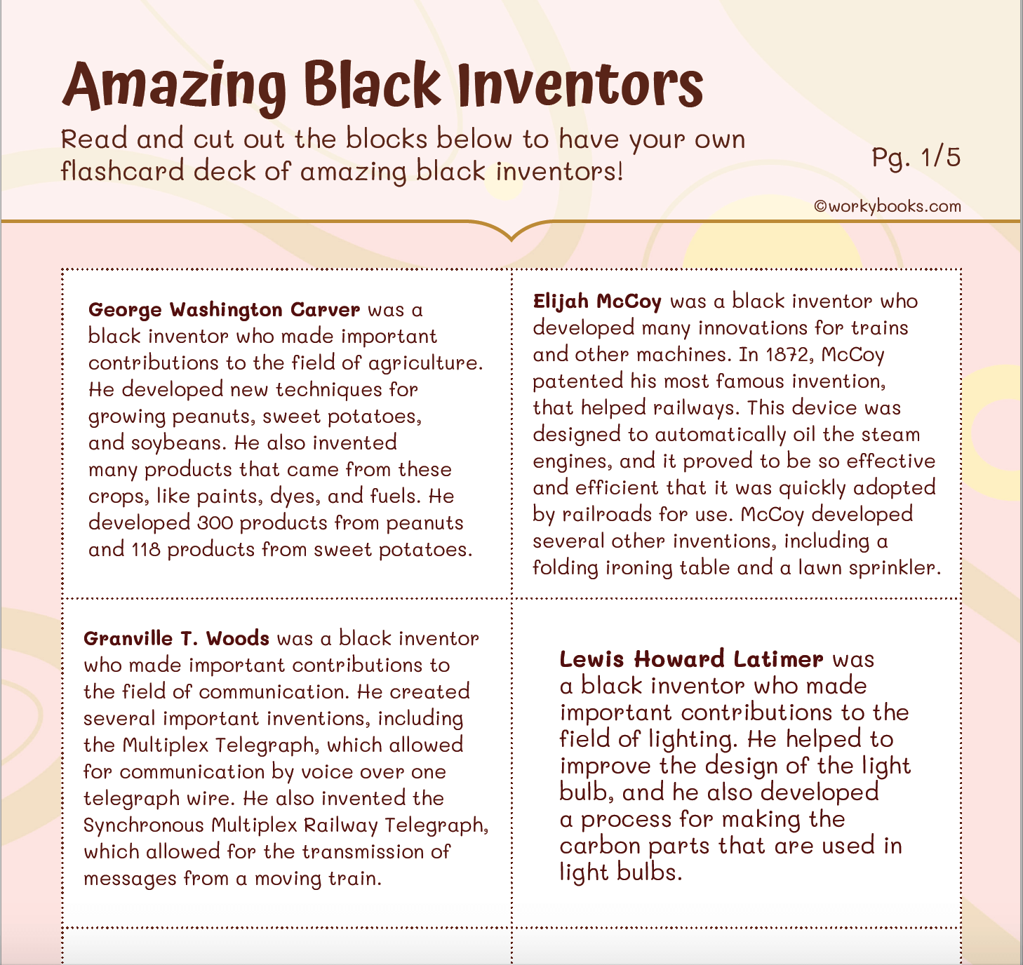 Amazing Black Inventors - Black History Month Packet