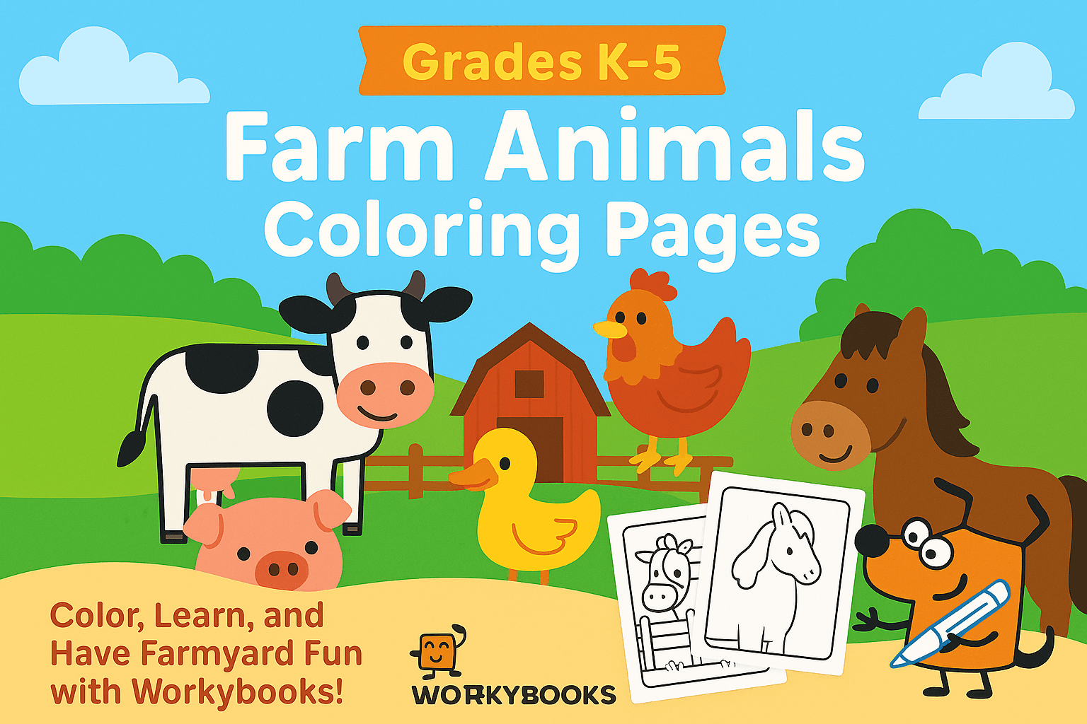 Farm Animals Coloring Pages