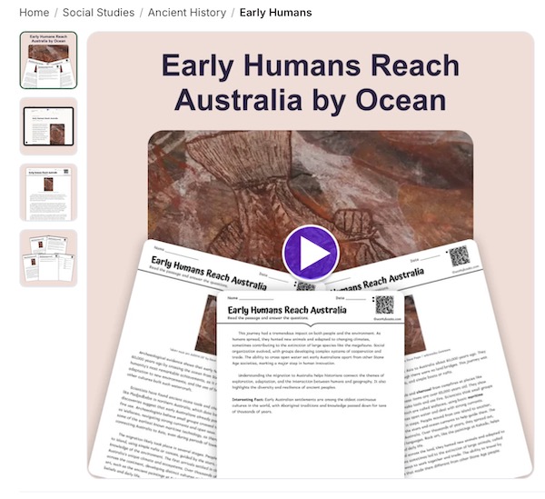Early Humans Migration to Australia