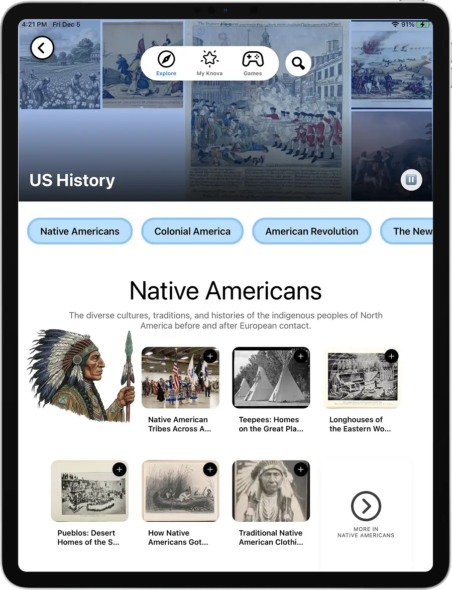 Knova App on iPad - Screen 2
